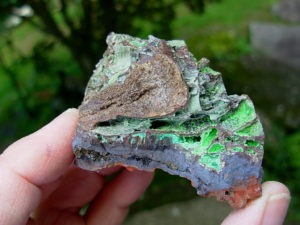 Old Stock Calcite on Conichalcite