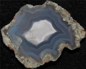 Polished Face Blue Laguna Agate Half