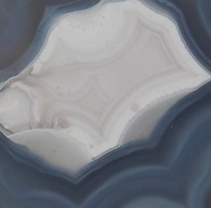 Polished Face Blue Laguna Agate Half