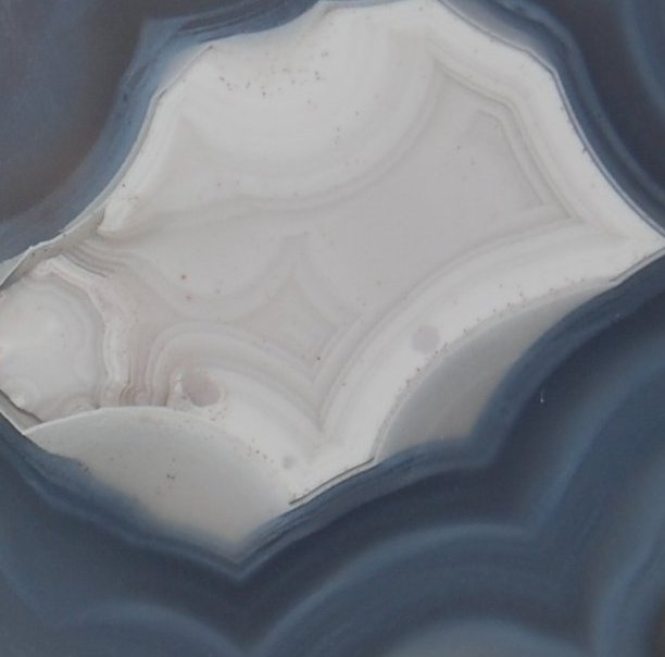 Polished Face Blue Laguna Agate Half