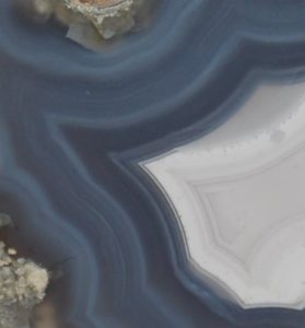 Polished Face Blue Laguna Agate Half