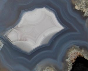 Polished Face Blue Laguna Agate Half