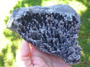 Rare Black Amethyst Sculpture from Uruguay