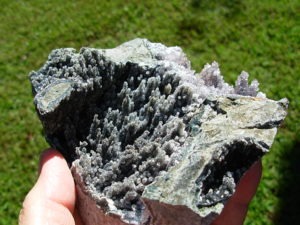 Rare Black Amethyst Sculpture from Uruguay