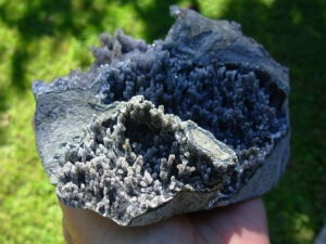 Rare Black Amethyst Sculpture from Uruguay