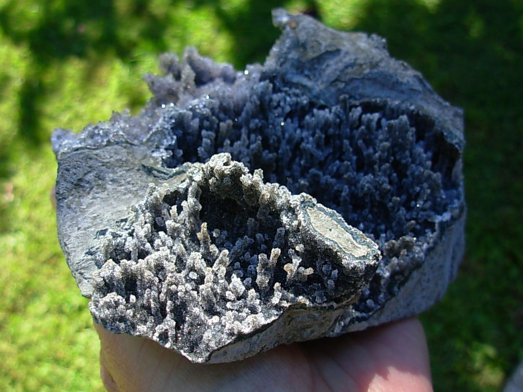 Rare Black Amethyst Sculpture from Uruguay