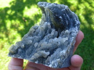 Rare Black Amethyst Sculpture from Uruguay