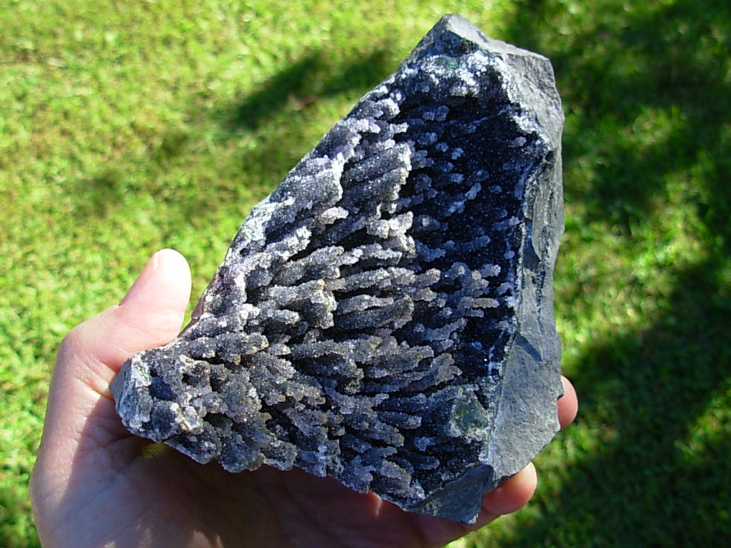 Rare Black Amethyst Sculpture from Uruguay