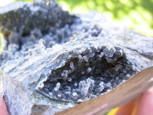 Rare Black Amethyst Sculpture from Uruguay