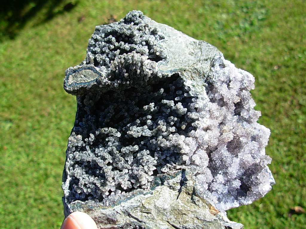 Rare Black Amethyst Sculpture from Uruguay