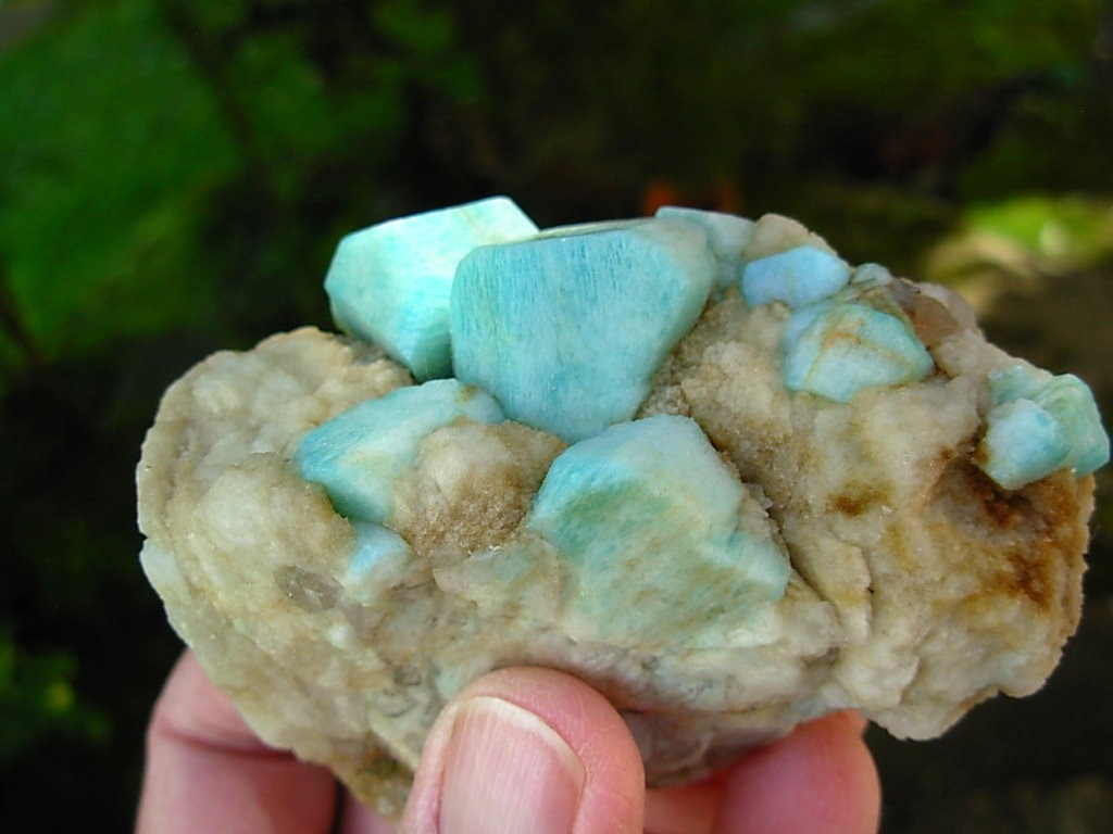 Rare Microcline var. Amazonite Crystals and Quartz from Ethiopia