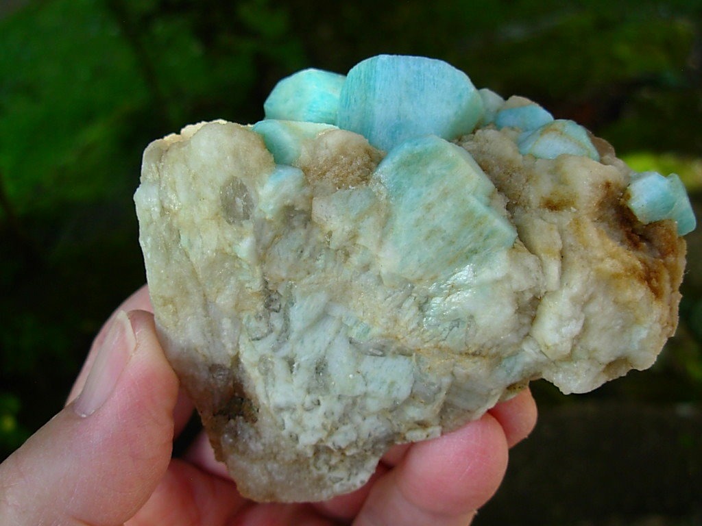 Rare Microcline var. Amazonite Crystals and Quartz from Ethiopia