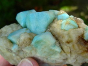 Rare Microcline var. Amazonite Crystals and Quartz from Ethiopia
