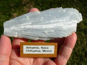 Shimmering Anhydrite from Mexico