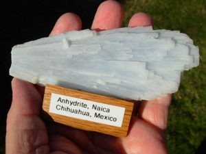 Shimmering Anhydrite from Mexico