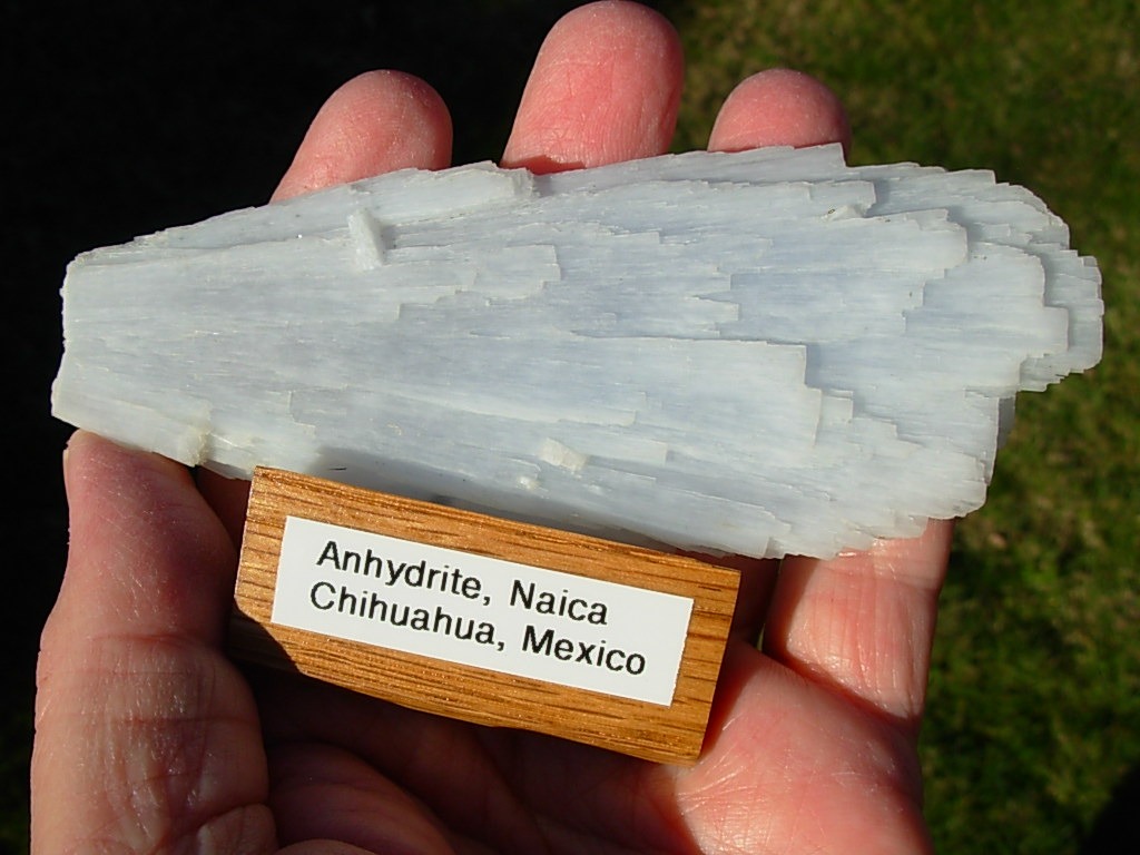 Shimmering Anhydrite from Mexico