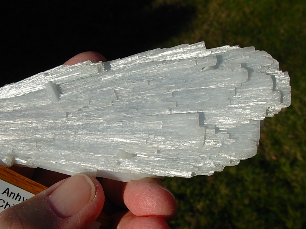 Shimmering Anhydrite from Mexico