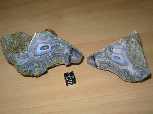 Sonoran Agate Eye of the Desert polished pair