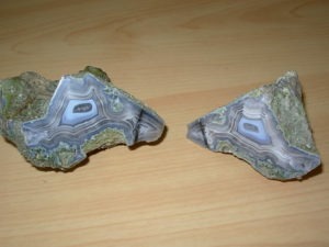 Sonoran Agate Eye of the Desert polished pair