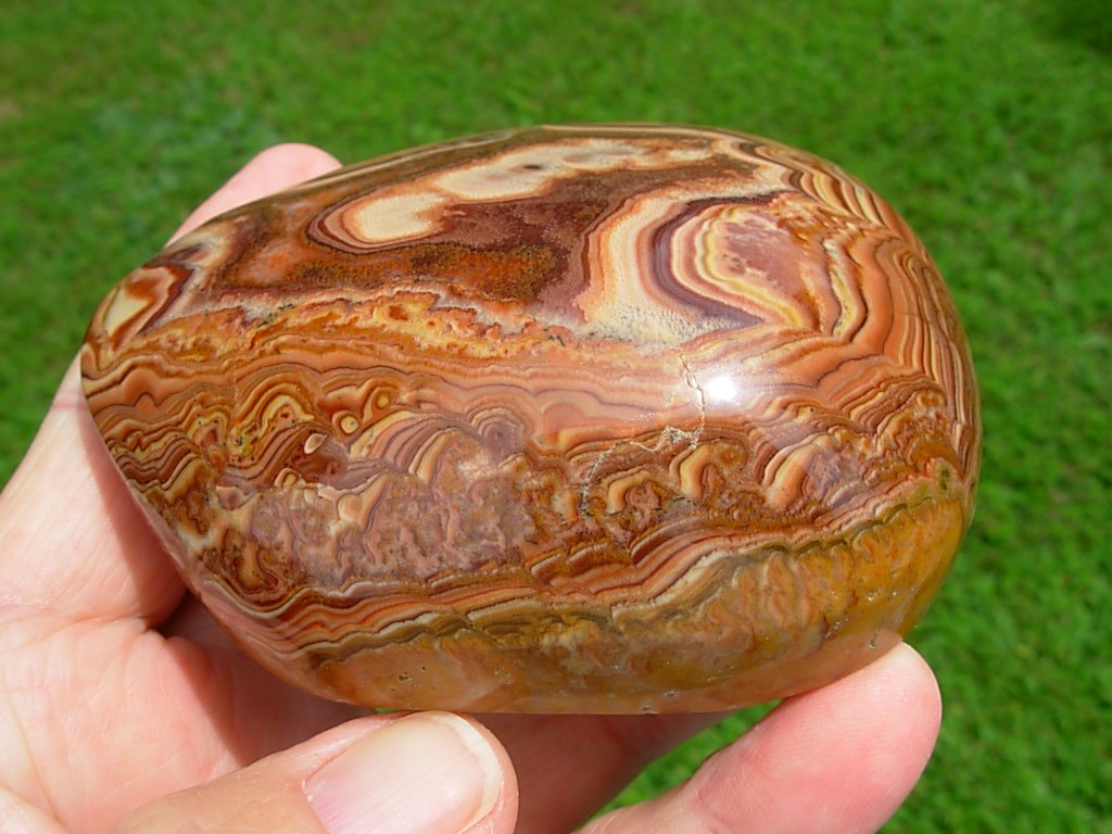 Stunning Wave Dolomite Polished Freeform Nodule (1)