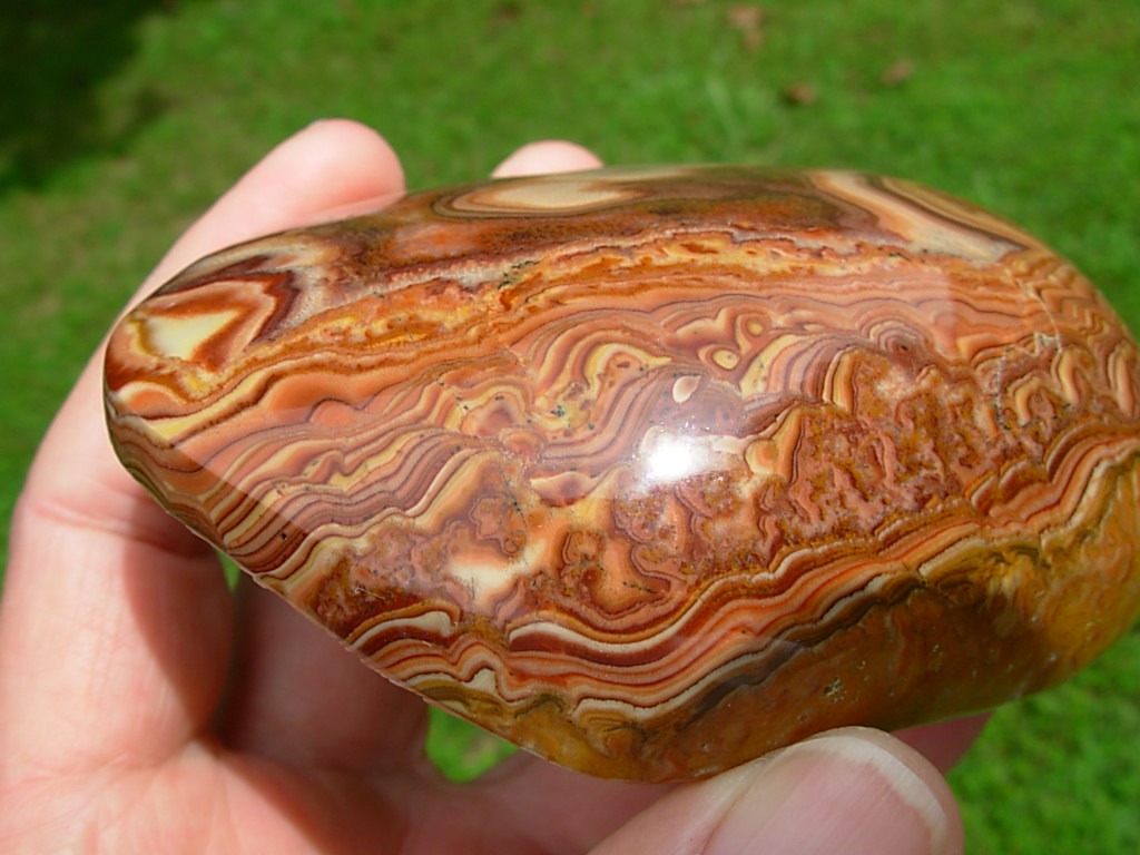 Stunning Wave Dolomite Polished Freeform Nodule (2)