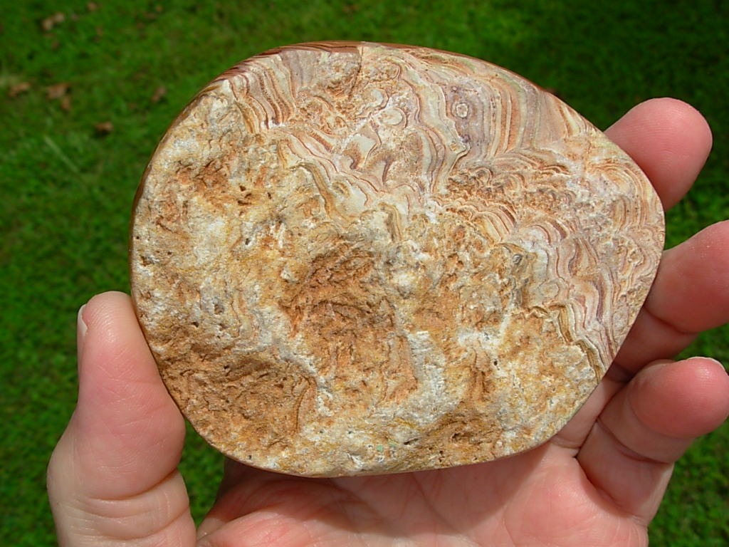 Stunning Wave Dolomite Polished Freeform Nodule