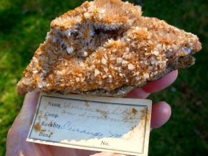 Superb Old Stock Hemimorphite on Limonite from Durango, Mexico