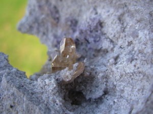 Topaz Crystals on Rhyolite from Thomas Range, Utah