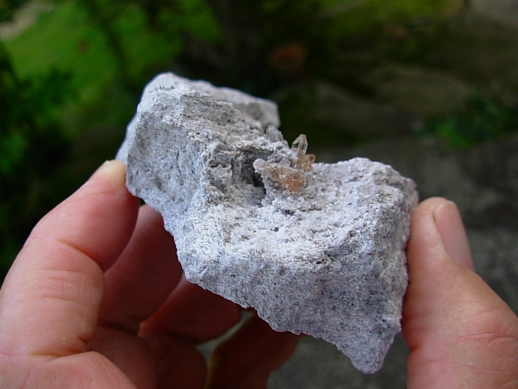 Topaz Crystals on Rhyolite from Thomas Range, Utah