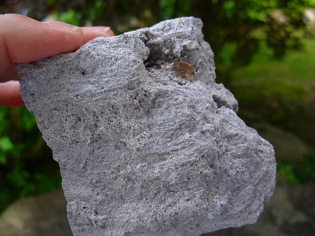 Topaz Crystals on Rhyolite from Thomas Range, Utah
