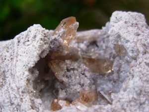 Topaz Crystals on Rhyolite from Thomas Range, Utah