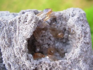 Topaz Crystals on Rhyolite from Thomas Range, Utah