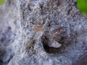 Topaz Crystals on Rhyolite from Thomas Range, Utah