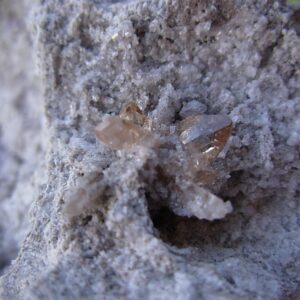 Topaz Crystals on Rhyolite from Thomas Range, Utah