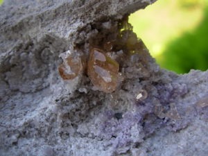 Topaz Crystals on Rhyolite from Thomas Range, Utah