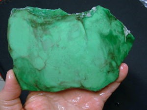 Old Stock Premium Variscite 6.4mm thick Slab from Lucin, Utah