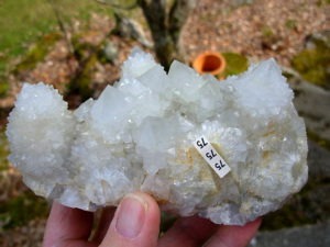 Desirable Large Cabinet White Spirit Cactus Quartz Cluster from KwaNdebele South Africa