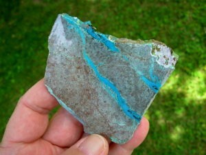 Chrysocolla Veins in Matrix