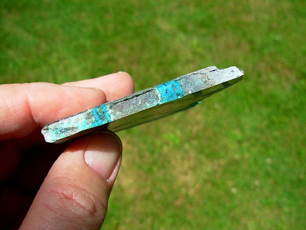 Chrysocolla Veins in Matrix