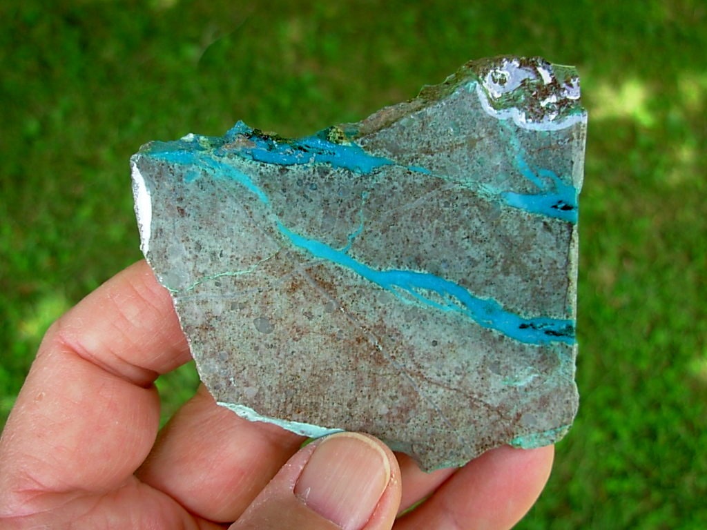 Chrysocolla Veins in Matrix