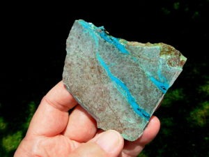 Chrysocolla Veins in Matrix