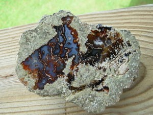 Lucky Strike Mine Thunderegg Polished Half