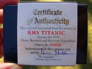 RMS Titanic Coal 2008 Collectors Edition