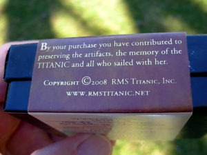 RMS Titanic Coal 2008 Collectors Edition