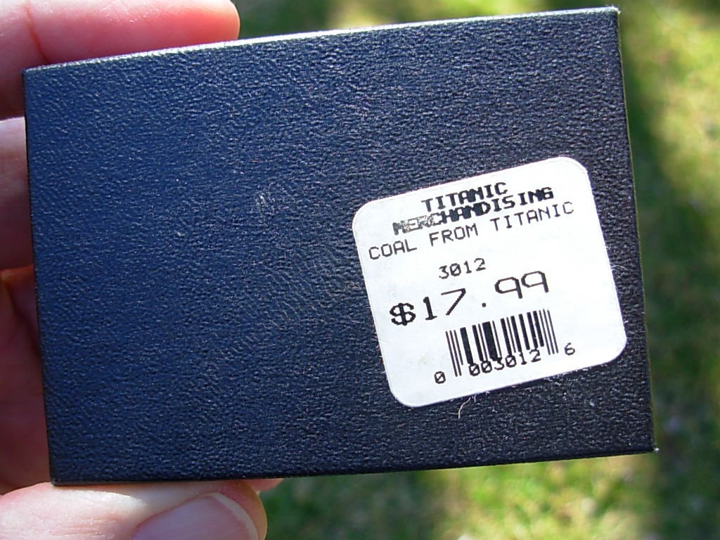 RMS Titanic Coal from 1996