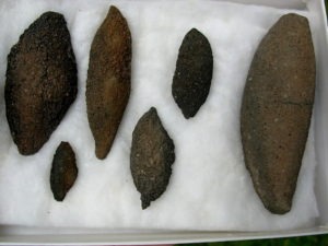 Volcanic Bombs from near Amboy Cinder Cone, Mojave Desert, California