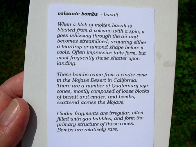 Volcanic Bombs from near Amboy Cinder Cone, Mojave Desert, California