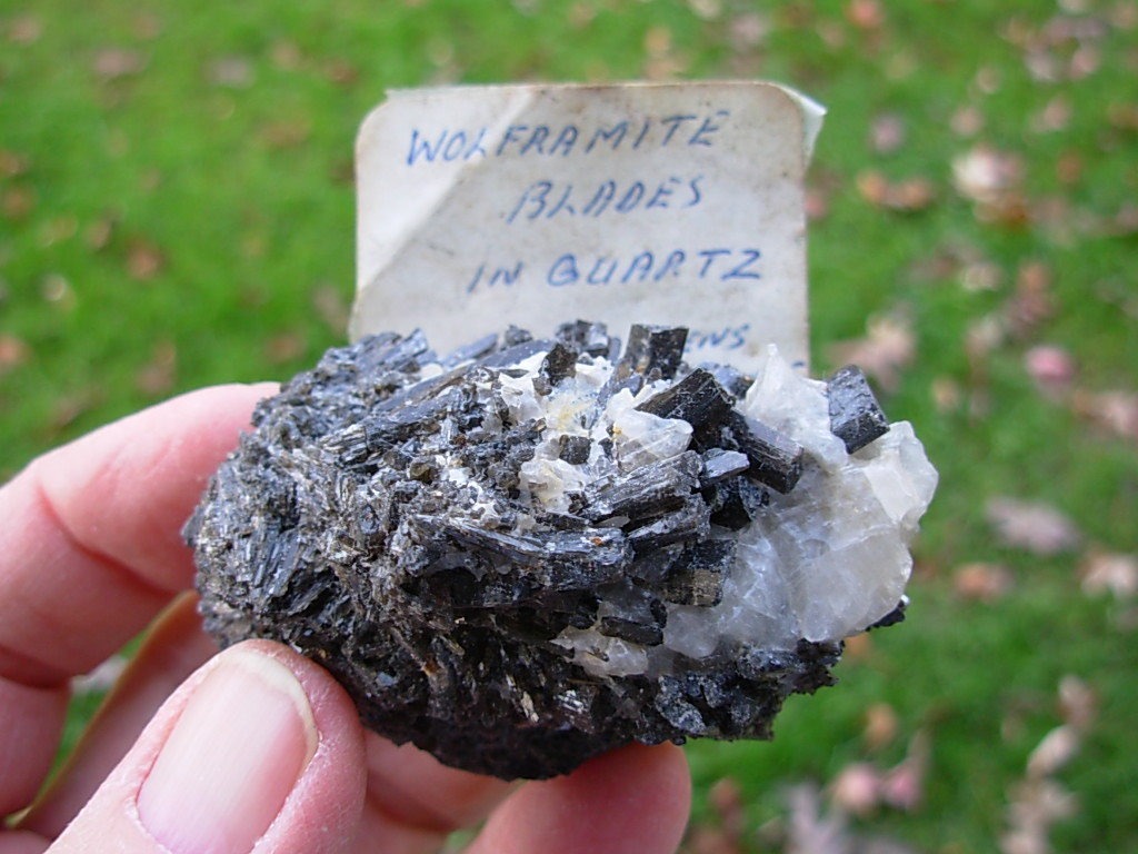 Wolframite in Quartz Cumbria UK