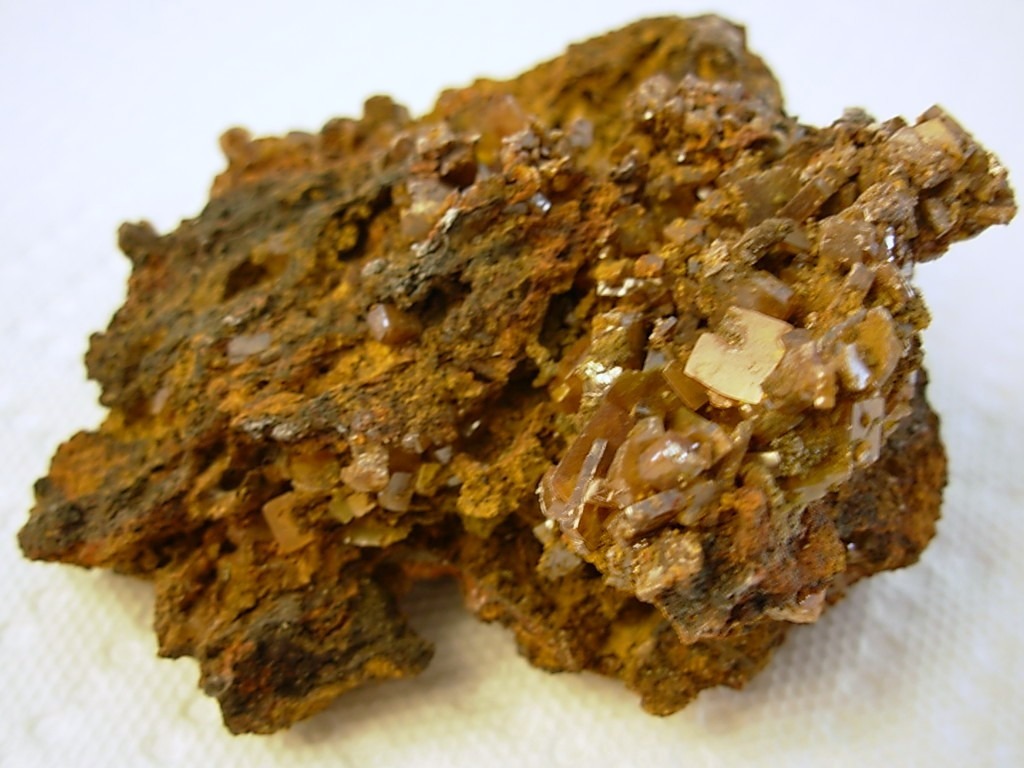 Medium Wulfenite on matrix from Mexico