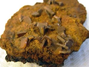 Wulfenite on matrix from Mexico